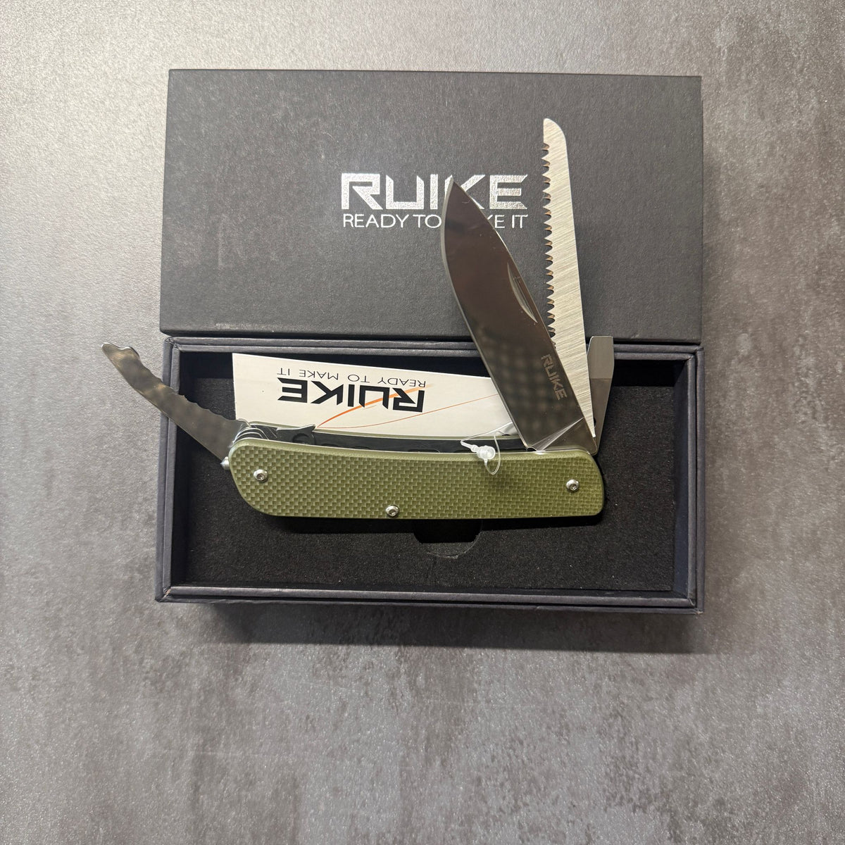 RUIKE - MULTITOOL GREEN - 13 FUNZIONI