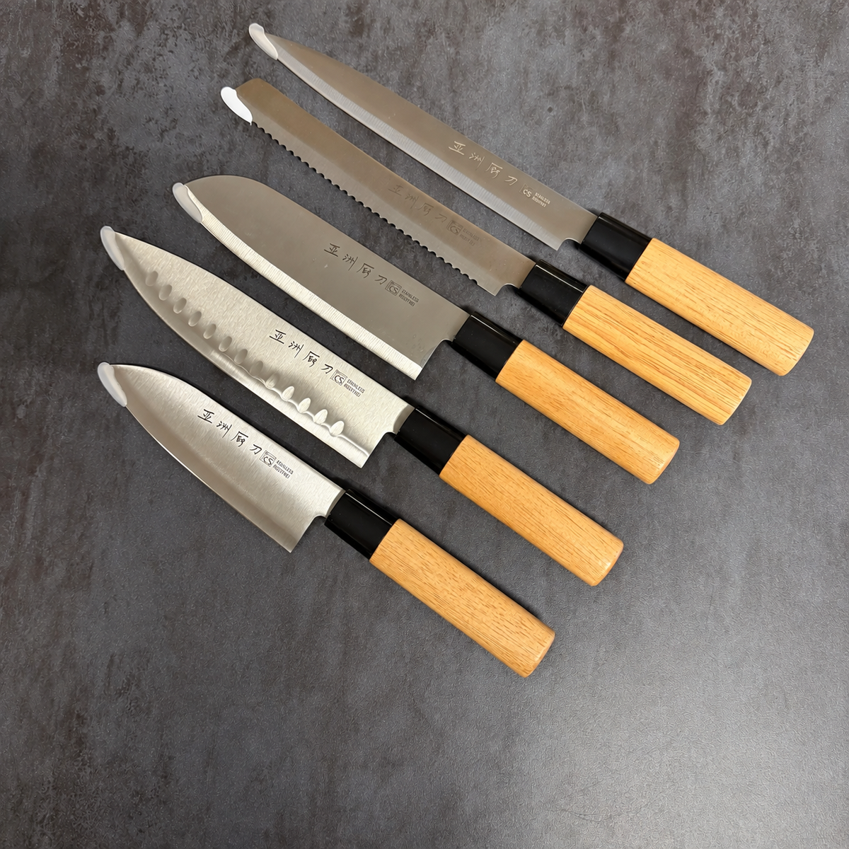 COLTELLI CS - SET COMPLETO DA CHEF - 5 pezzi