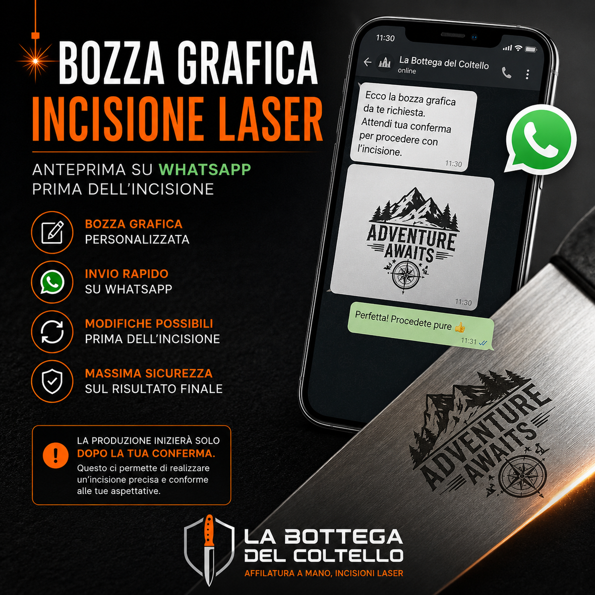 BOZZA GRAFICA - Incisione Laser