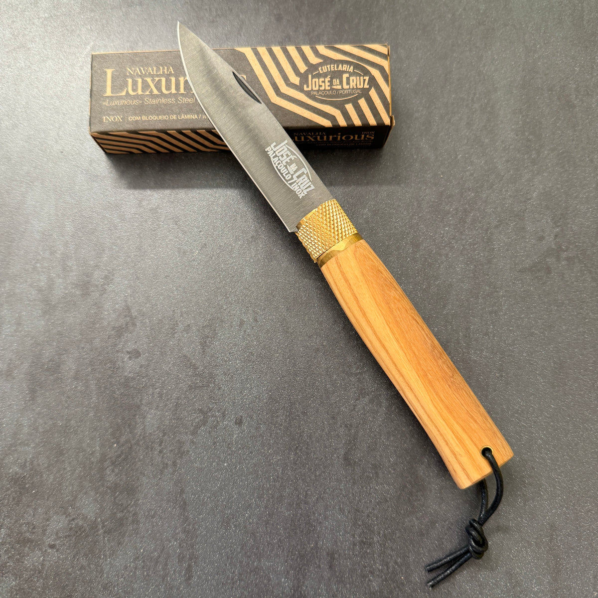 Coltello Pieghevole - Josè Da Cruz - Linea Luxurious - Manico in Olive Wood