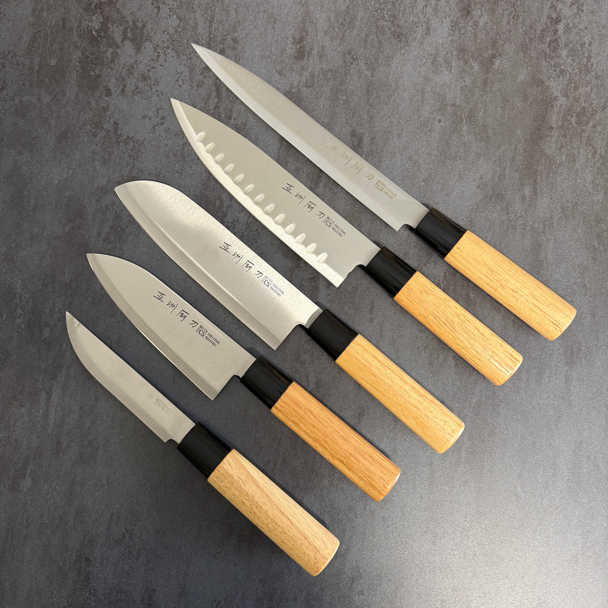 COLTELLI CS - SET COMPLETO DA CHEF - 5 pezzi