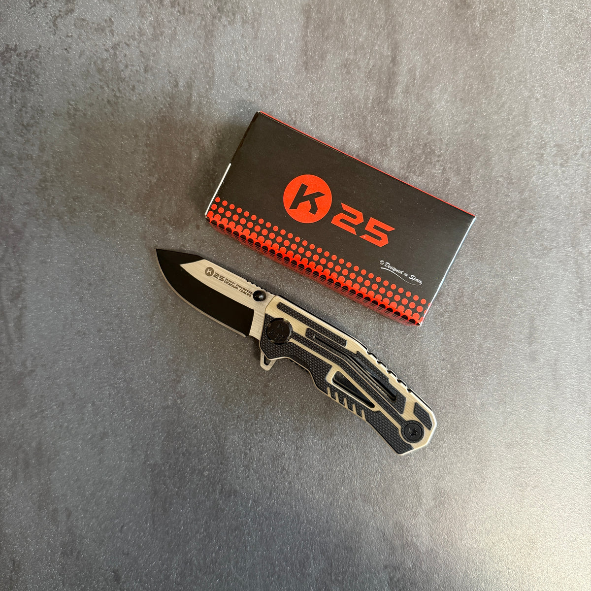 COLTELLO RICHIUDIBILE MINI G10 - K25 - COYOTE