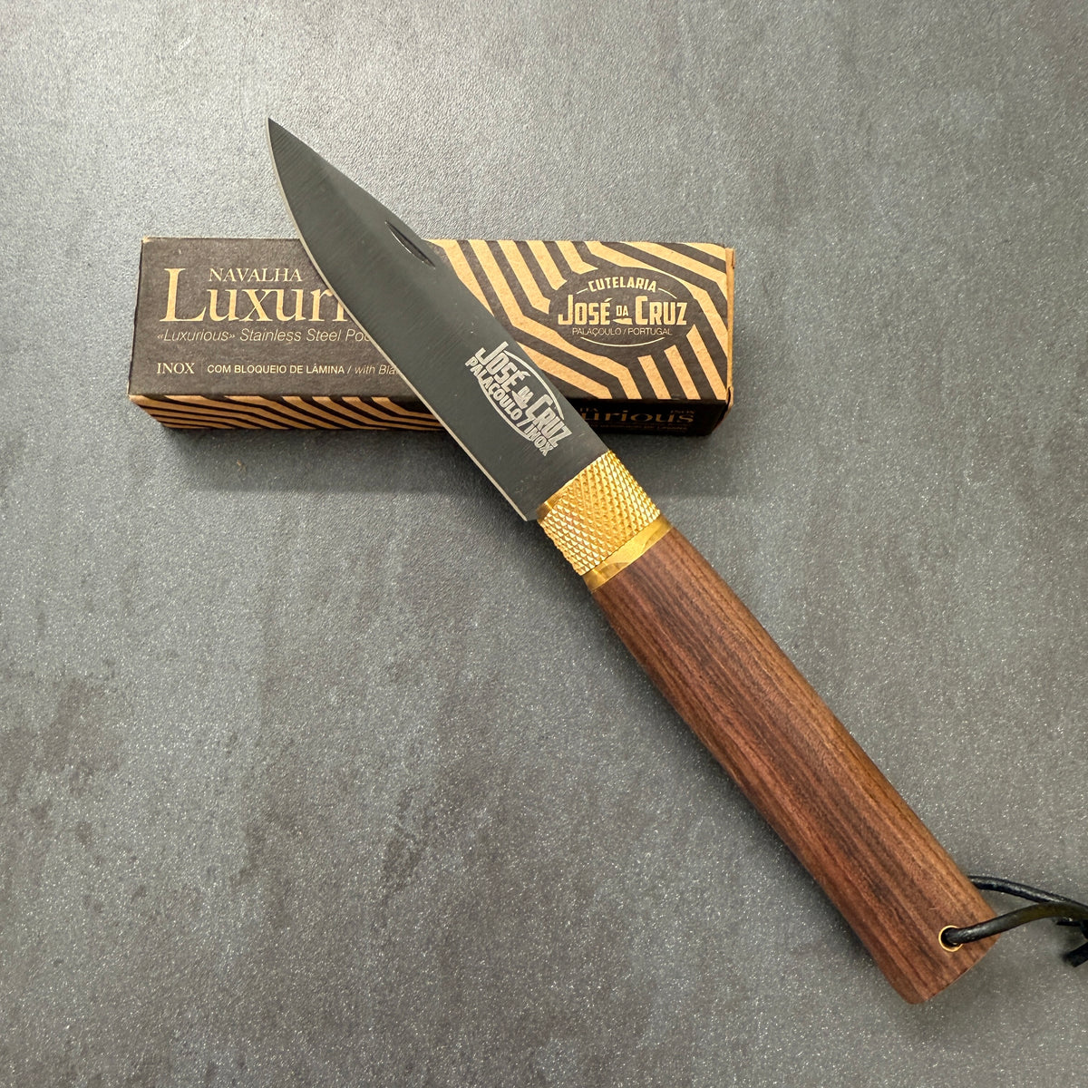 Coltello Pieghevole - Josè Da Cruz - Linea Luxurious - Manico in Tigerwood