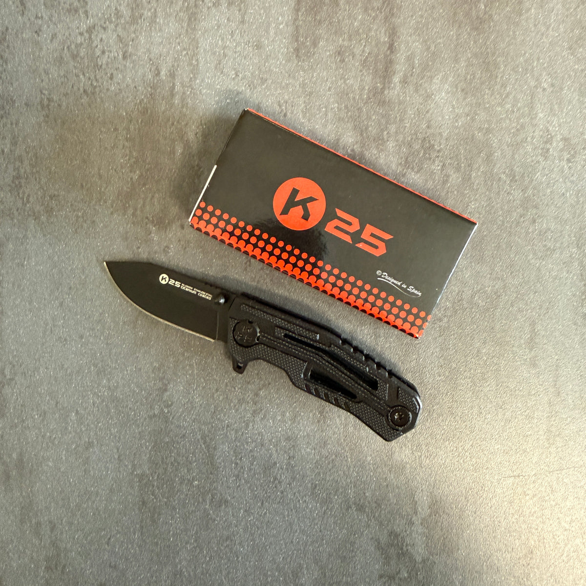 COLTELLO RICHIUDIBILE MINI G10 - K25 - NERO