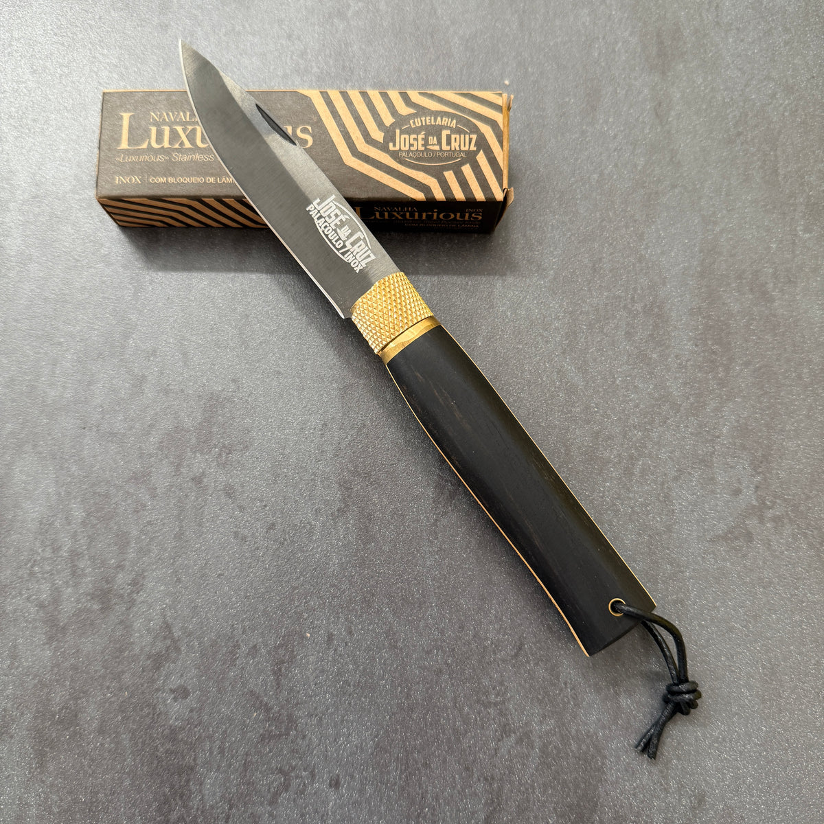 Coltello Pieghevole - Josè Da Cruz - Linea Luxurious - Manico in Ebony e Boxwood