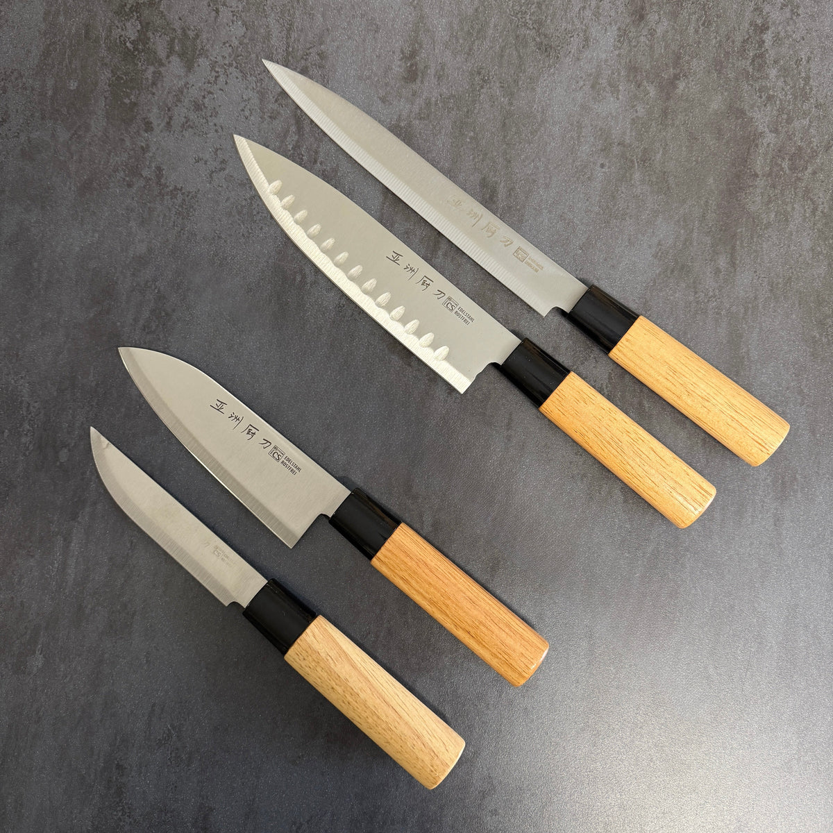 COLTELLI CS - SET COMPLETO DA CHEF - 4 pezzi