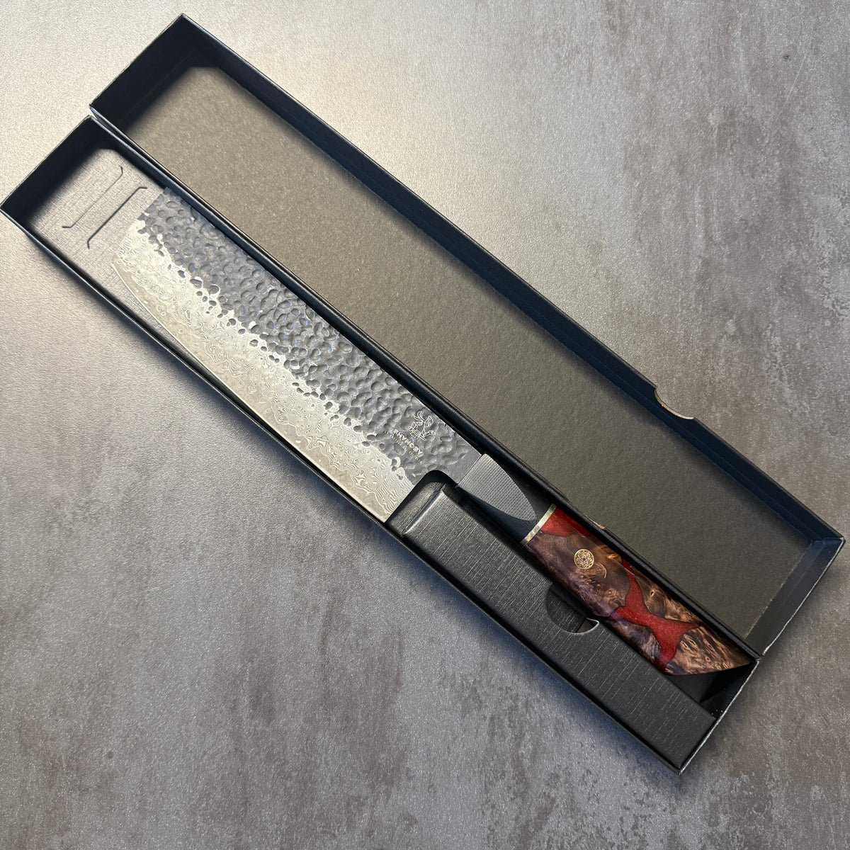 Shynoby Hammered Pro Red - Nakiri 18cm