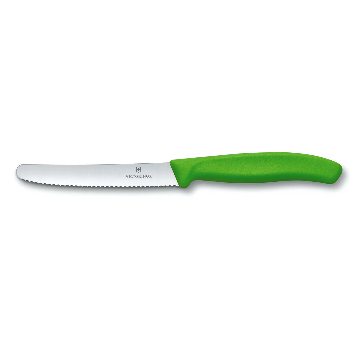Coltello da tavola Verde Seghettato a Punta Tonda - VICTORINOX